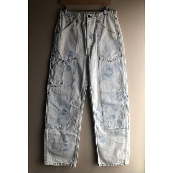 New RE/DONE Women Ultra High Rise Stove Pipe Denim Jeans Size 30